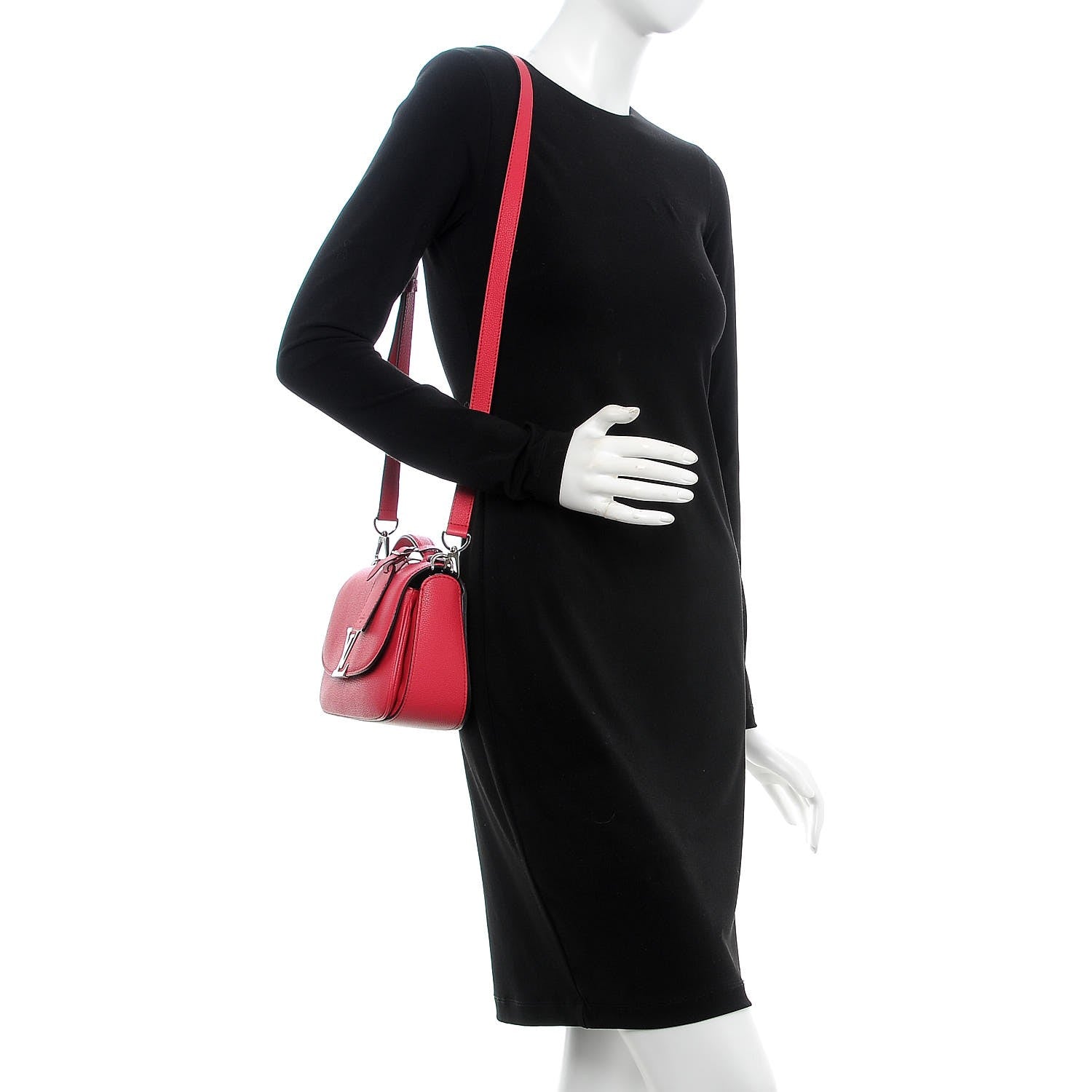 Louis Vuitton Grained Calfskin Vivienne NM Framboise 2 of 6