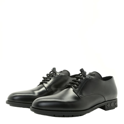 Louis Vuitton Calfskin Mens Formal Derby Shoes 8.5 Black 3 of 15