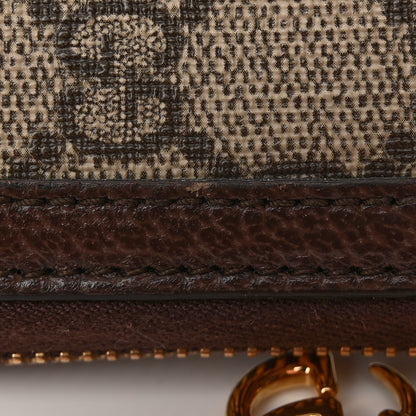 Gucci GG Supreme Monogram Web Ophidia Zip Around Wallet Brown 13 of 13