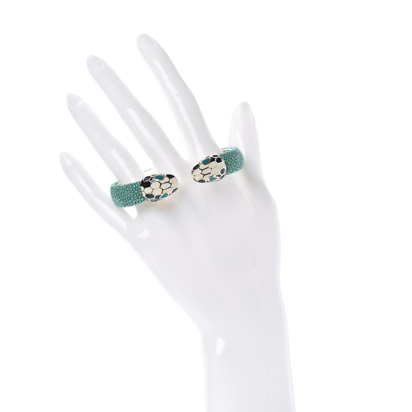 Galuchat Serpenti Forever Bracelet Green