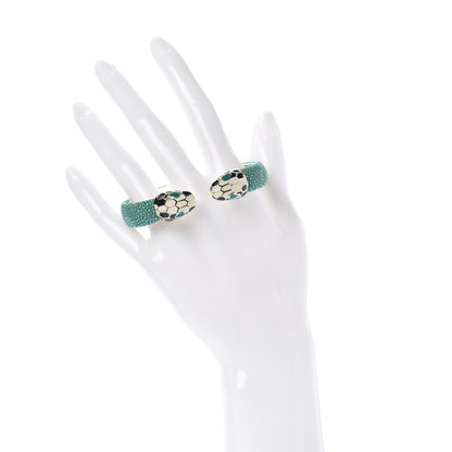 Bulgari Galuchat Serpenti Forever Bracelet Green 2 of 5