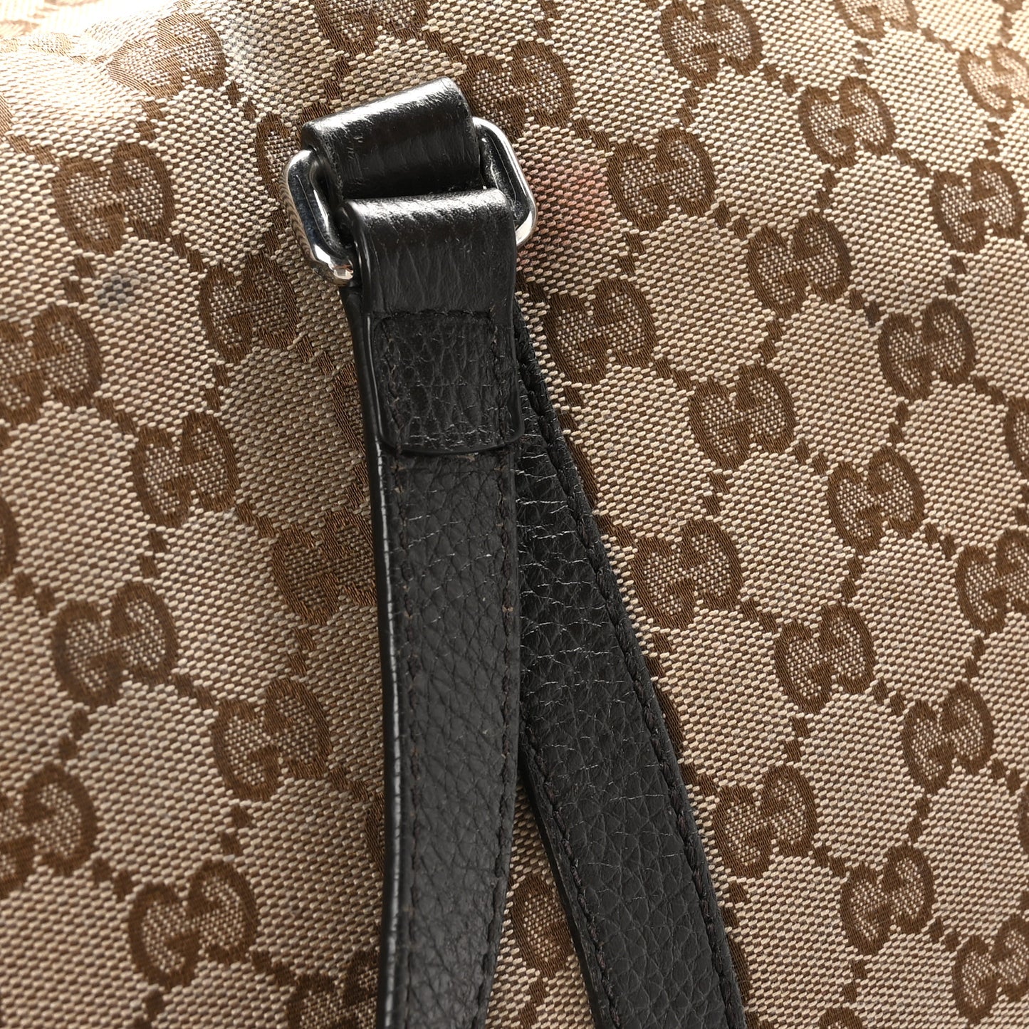 Monogram Dollar Calfskin Large Boston Duffle Bag Beige Ebony Testa di Moro Marrone Scuro