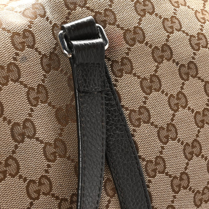 Gucci Monogram Dollar Calfskin Large Boston Duffle Bag Beige Ebony Testa di Moro Marrone Scuro 16 of 16