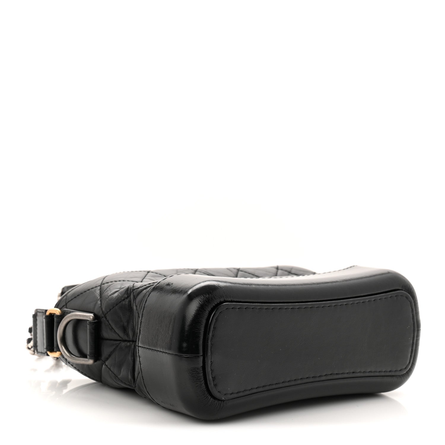Chanel Aged Calfskin Quilted Small Gabrielle Hobo Black 4 of 10