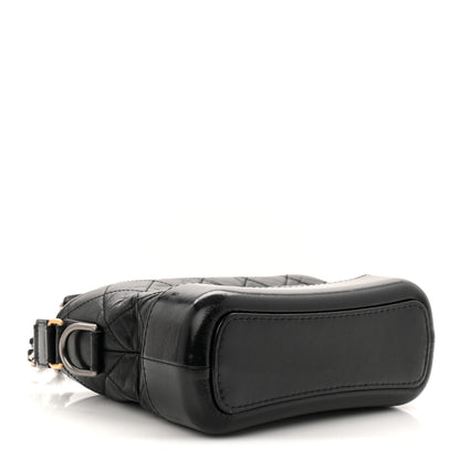 Chanel Aged Calfskin Quilted Small Gabrielle Hobo Black 4 of 10