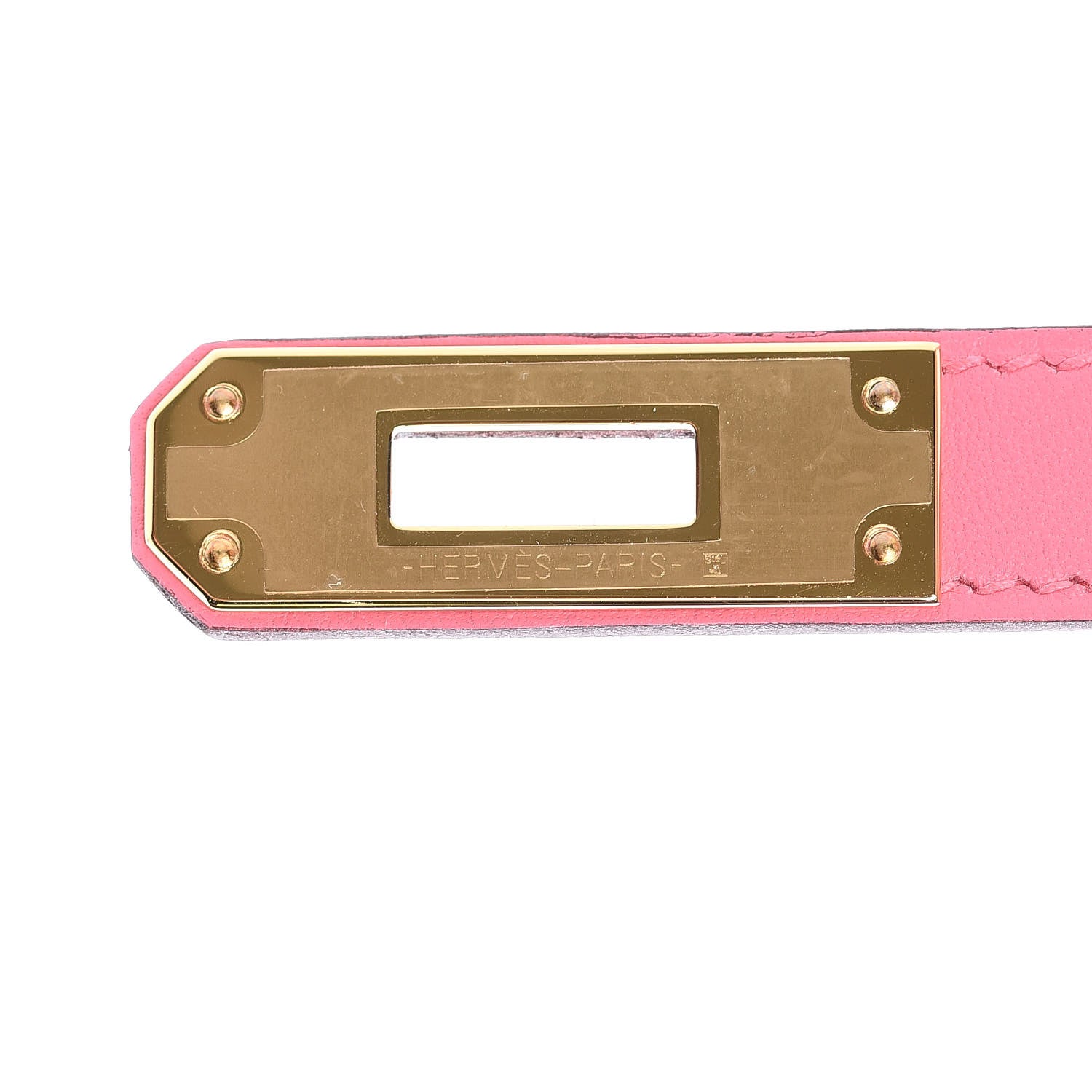 Hermes Swift Kelly Cut Clutch Pochette Rose Azalee 24 of 27