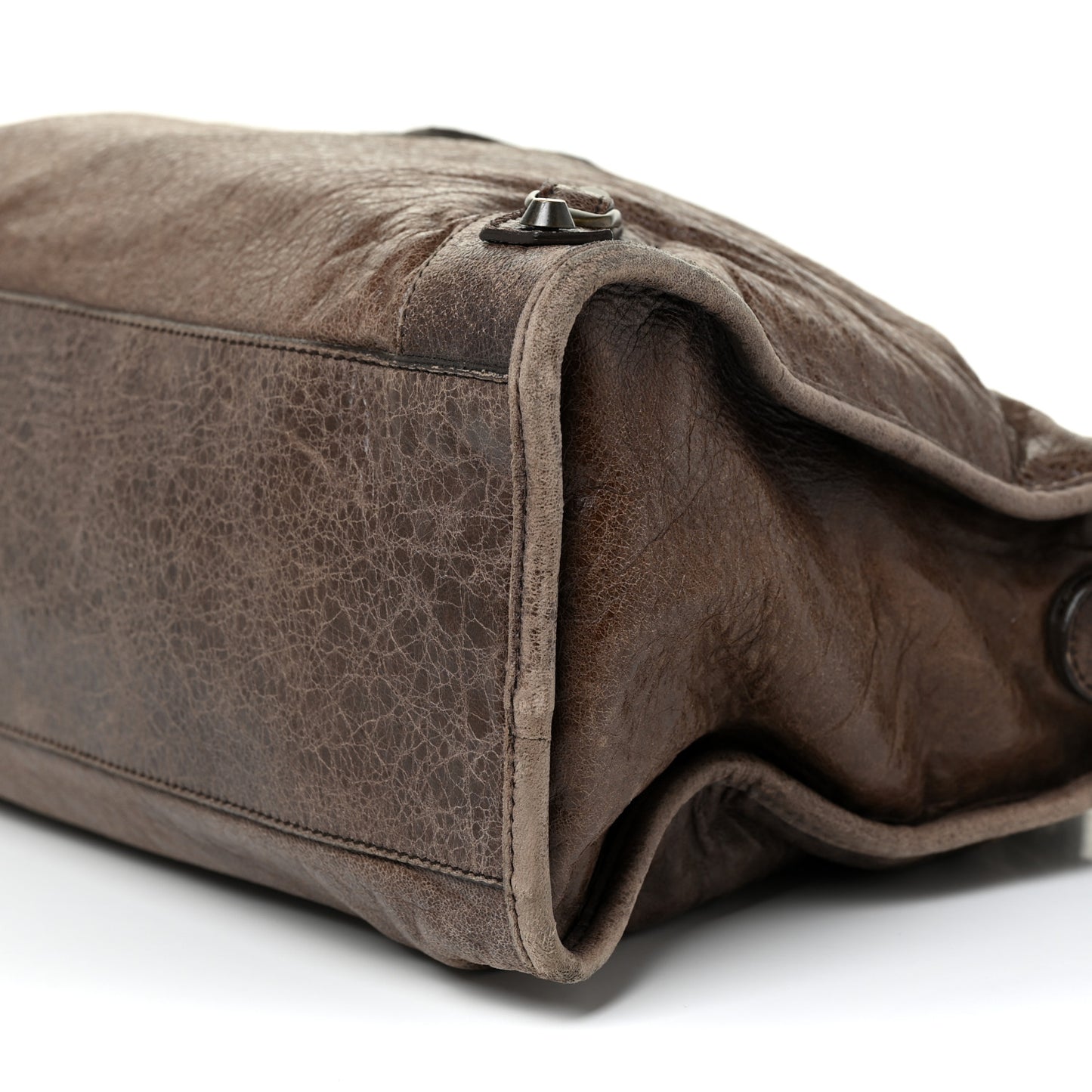 Chevre Classic Hardware City Olive Brown