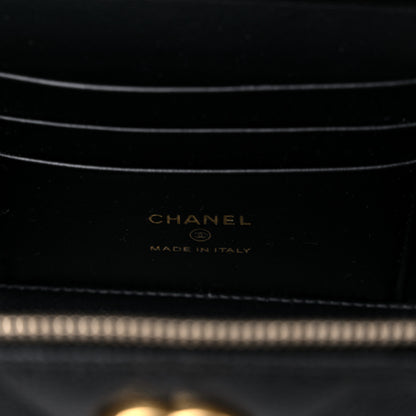 Chanel Caviar Quilted Sweetheart Vanity Case Black 6 of 10