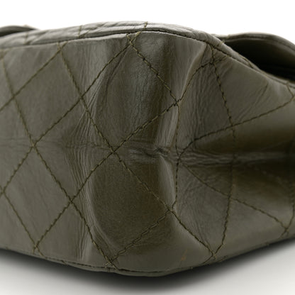 Chanel Aged Calfskin Quilted 2.55 Reissue 227 Flap Dark Green 10 of 12
