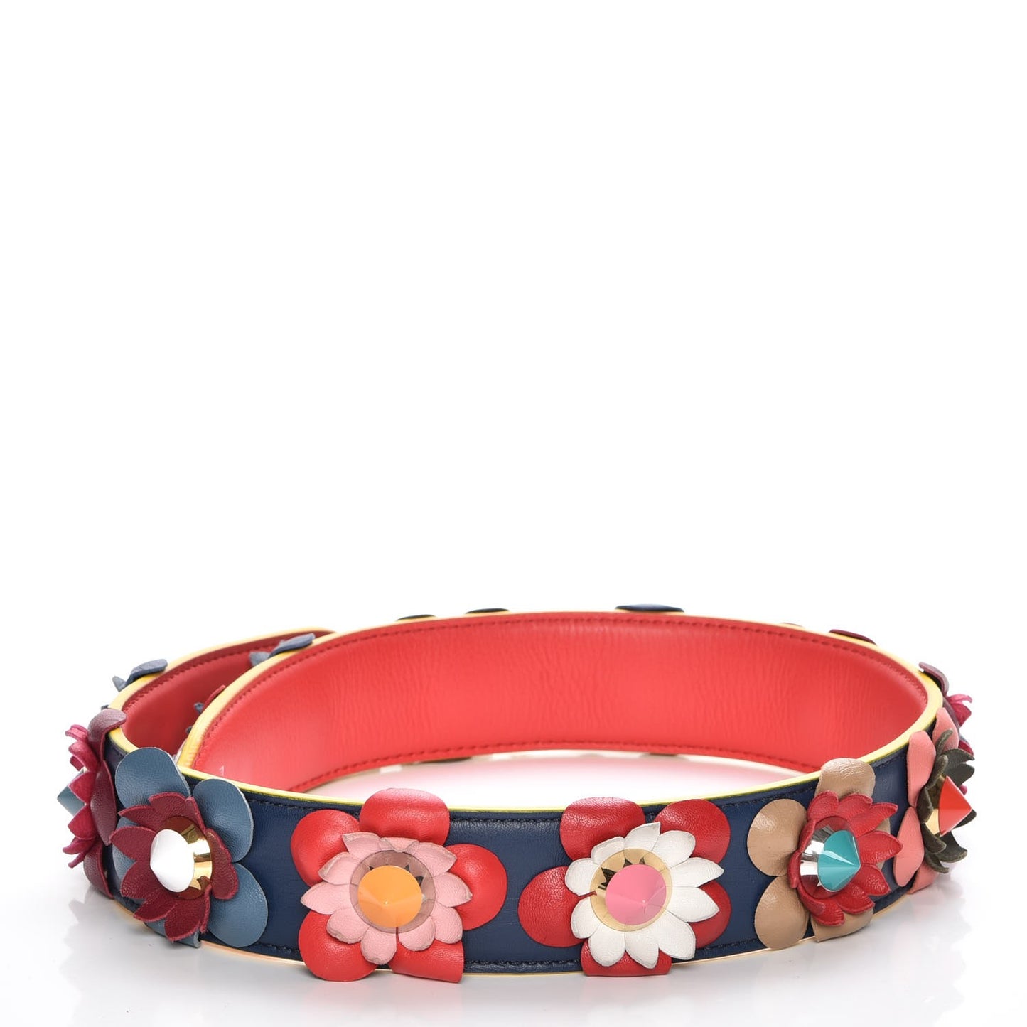 Vitello Dolce Flowerland Studded Strap You Blue Corallo Multicolor