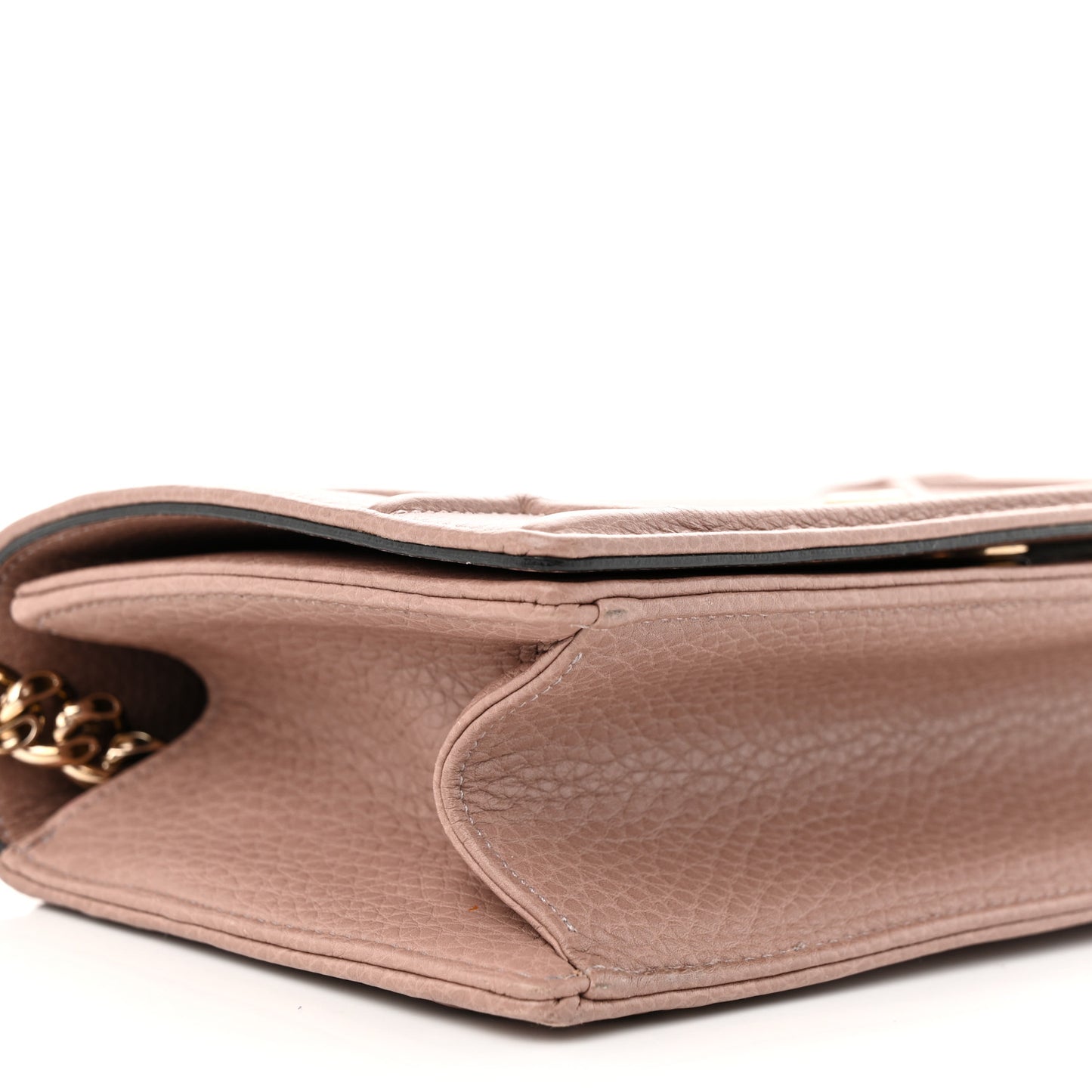 Grained Calfskin Medium Diorama Flap Bag Nude