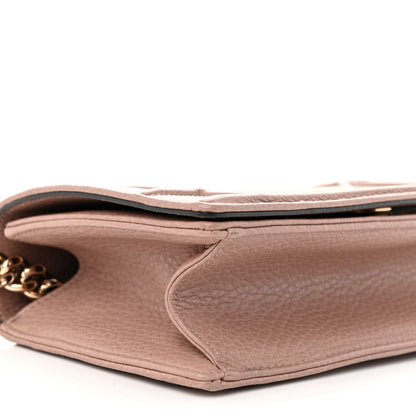 Christian Dior Grained Calfskin Medium Diorama Flap Bag Nude 9 of 11