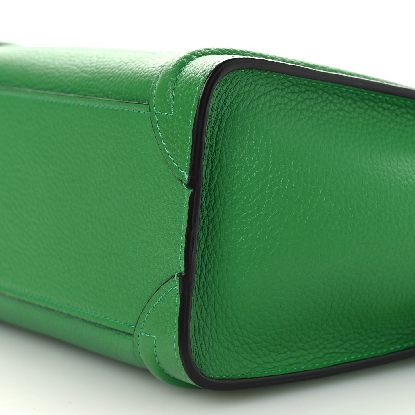 Drummed Calfskin Nano Luggage Mint