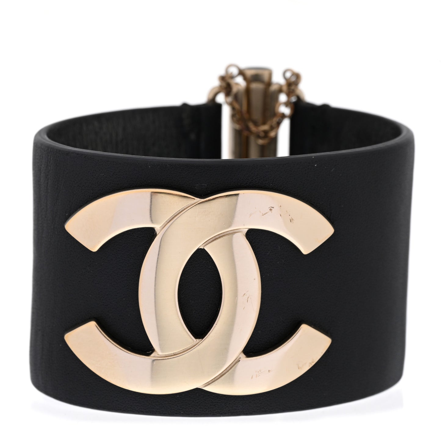 Calfskin CC Wide Cuff M Black