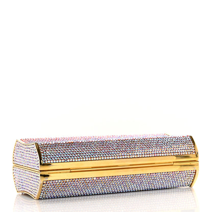 Judith Leiber Swarovski Crystal Minaudiere Clutch Gold 4 of 8