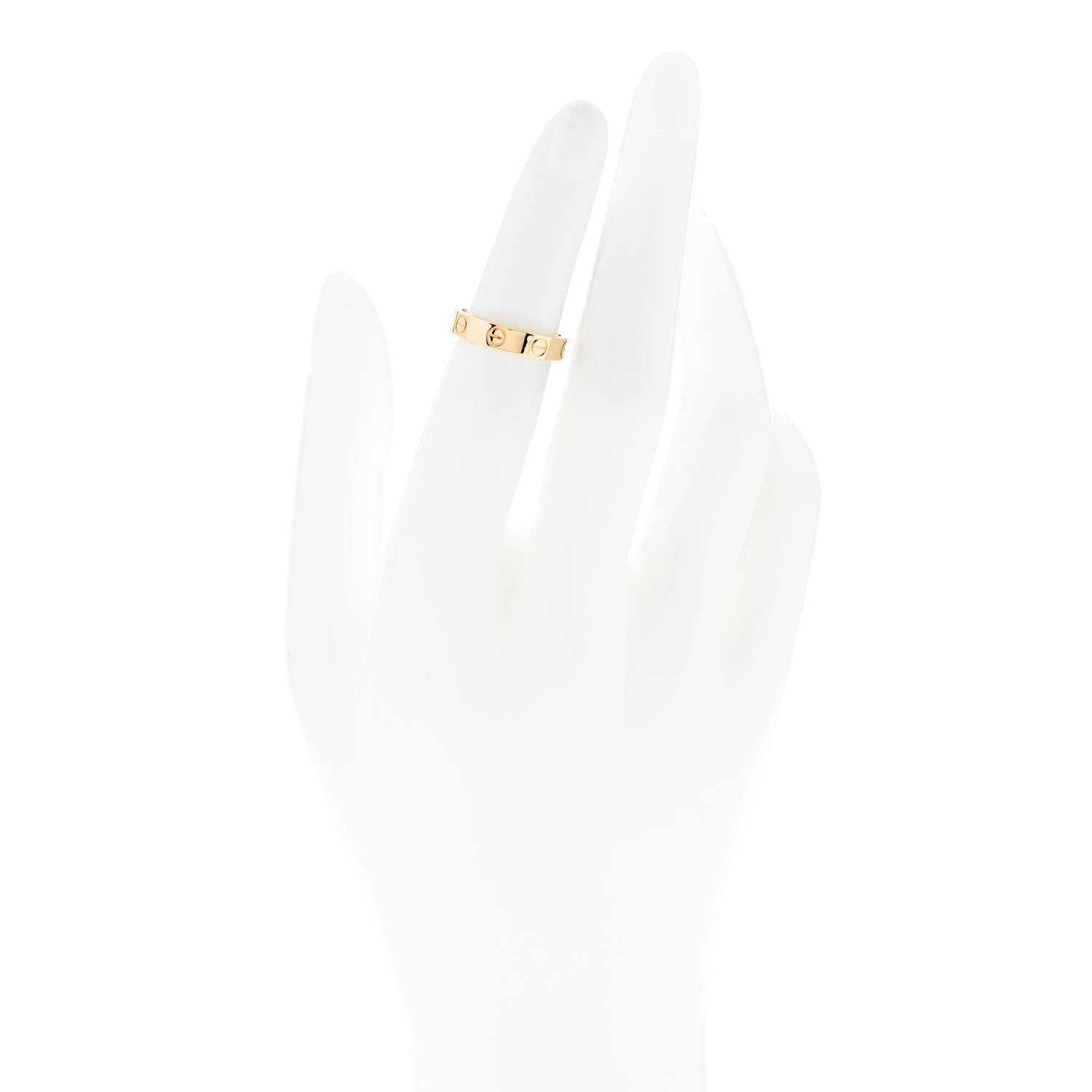 Cartier 18K Yellow Gold 3.5mm LOVE Wedding Band Ring 48 4.5 2 of 4