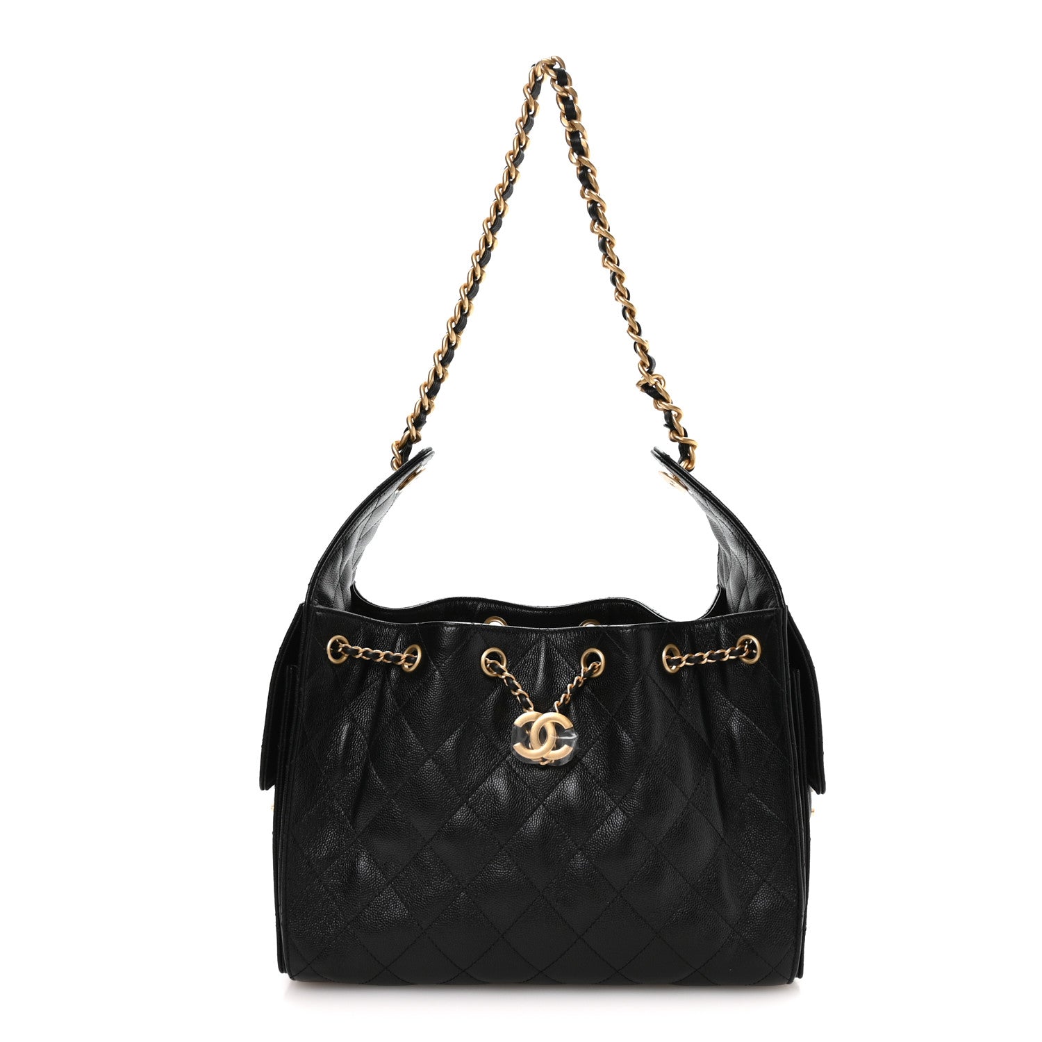 Chanel Caviar Quilted Small Chanel 25 Handbag Black 1 of 10