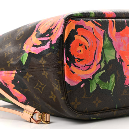 Louis Vuitton Monogram Roses Neverfull MM 18 of 21
