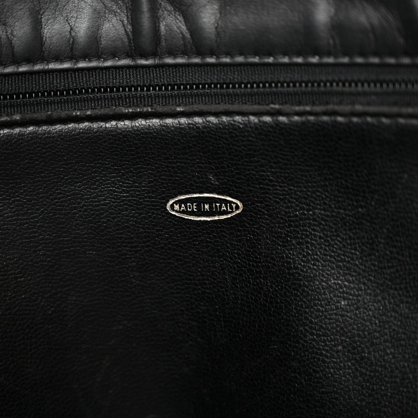Lambskin Quilted Shoulder Bag Black