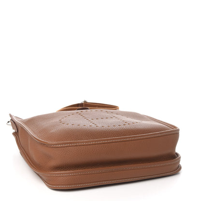 Hermes Taurillon Clemence Evelyne III PM Gold 3 of 10