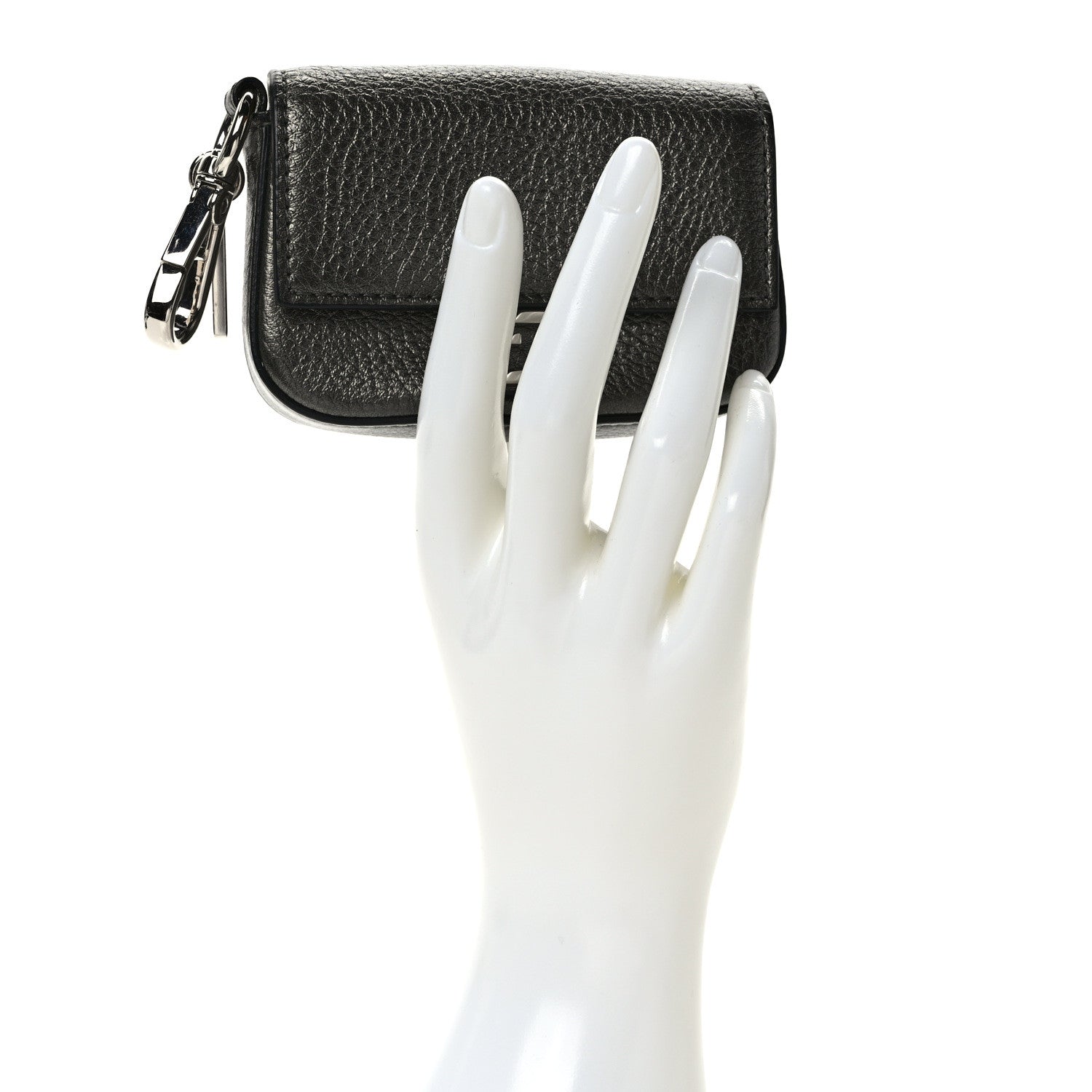 Fendi Cuoio Romano Lux Nano Baguette Charm Graphite 3 of 6