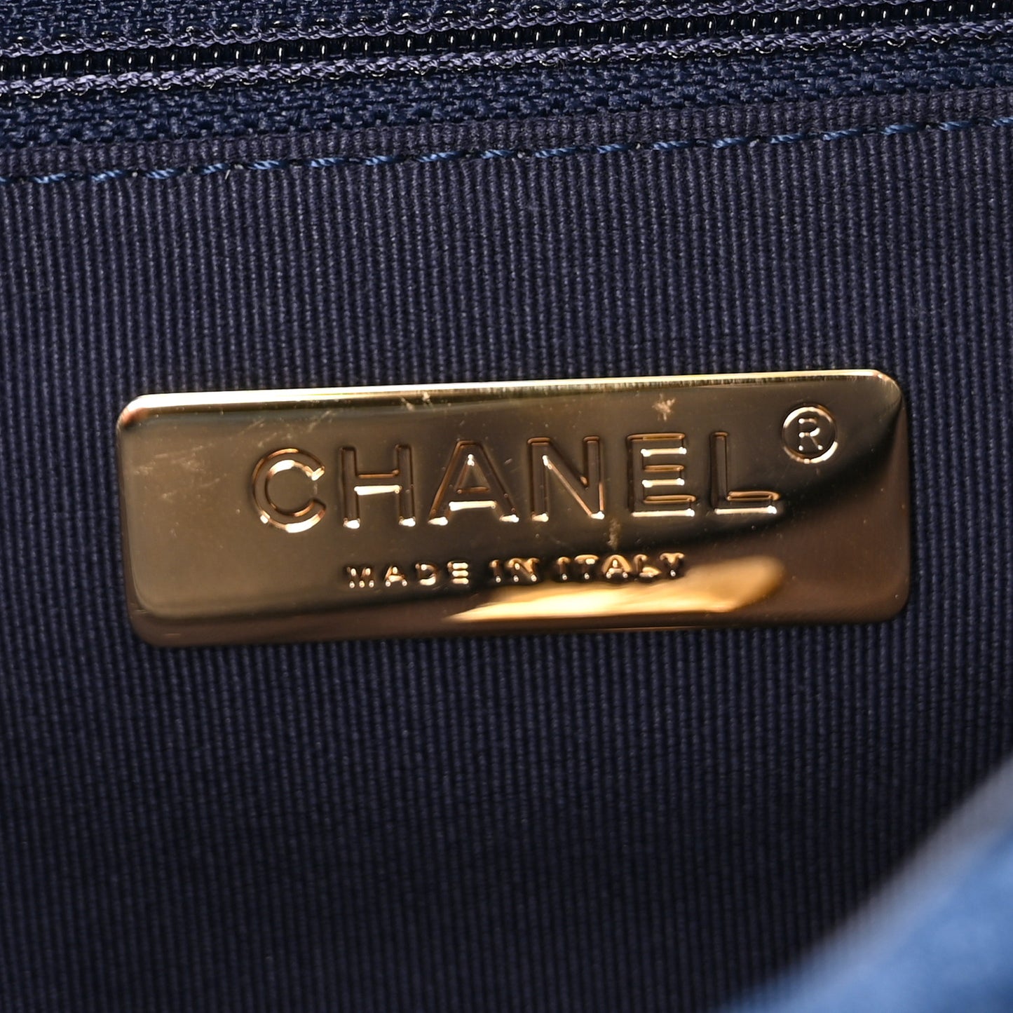 Denim Quilted Medium Chanel 19 Flap Blue
