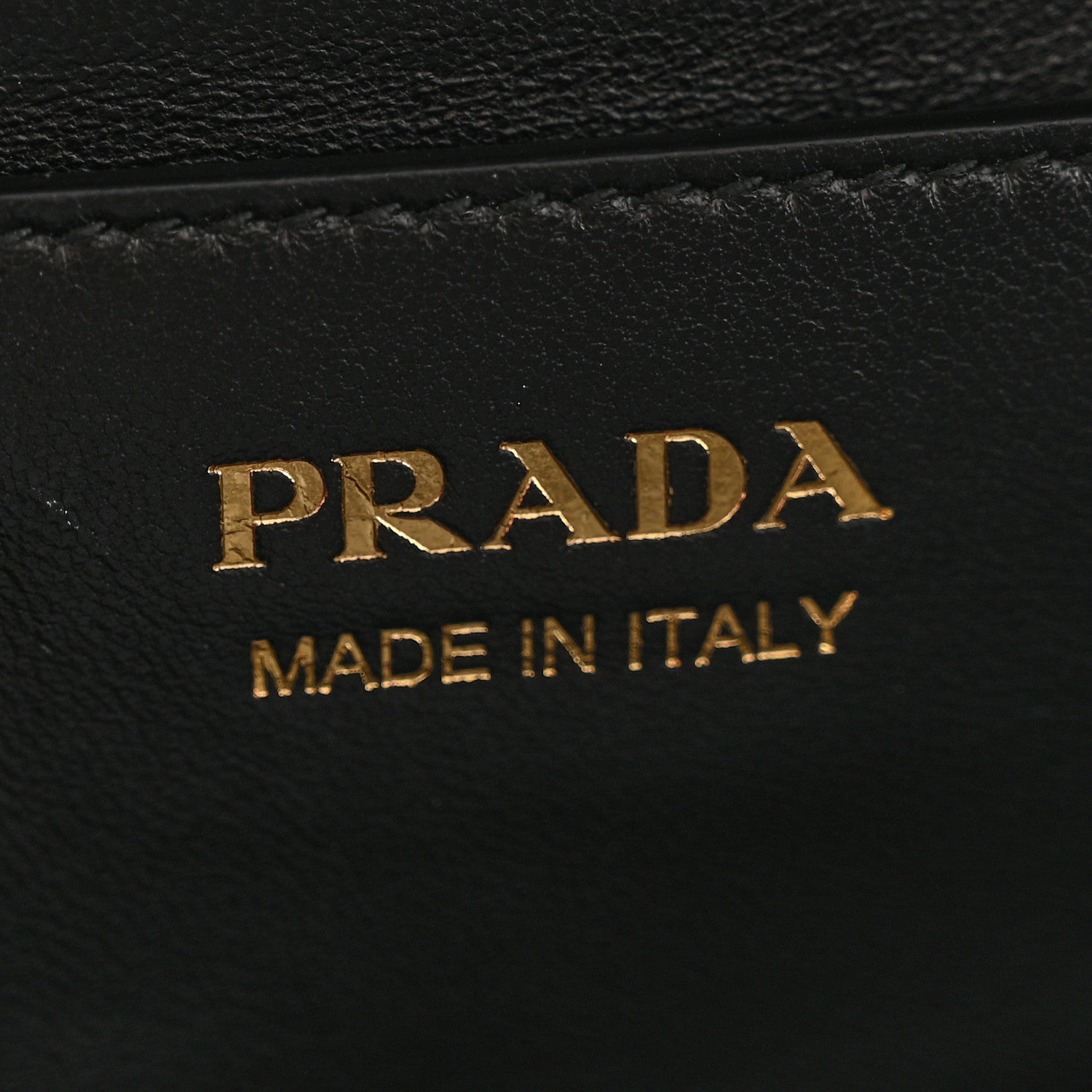Prada Soft Calfskin Swing Shoulder Bag Black Hazelnut 6 of 12