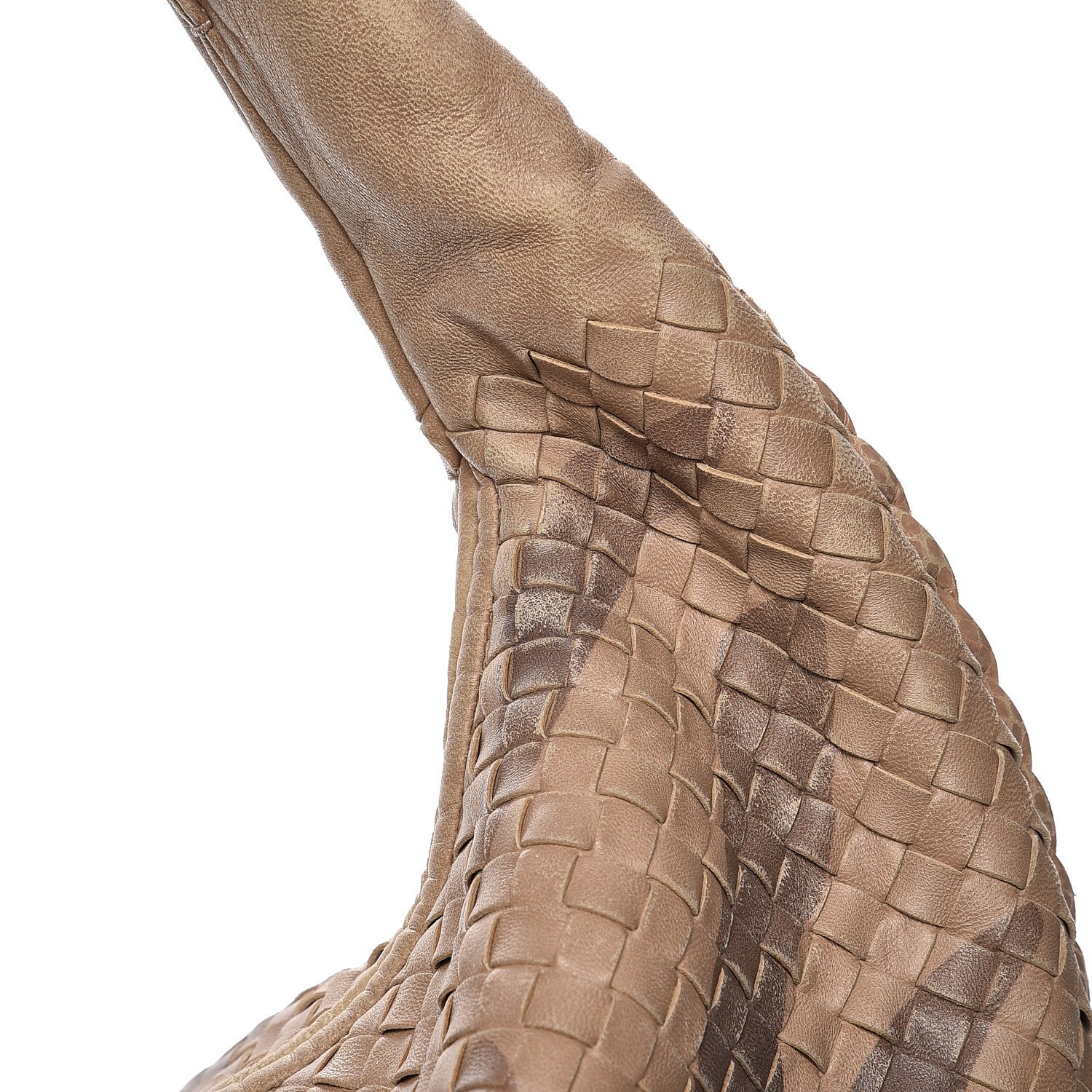 Bottega Veneta Nappa Snakeskin Intrecciato Maxi Veneta Tiger Print Hobo Maple 11 of 14
