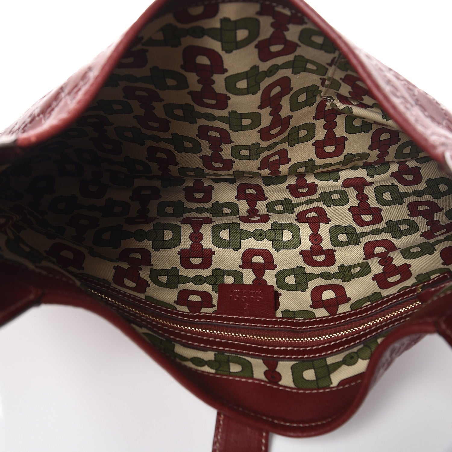 Gucci Guccissima Medium Jackie O Bouvier Hobo Dark Red 5 of 10