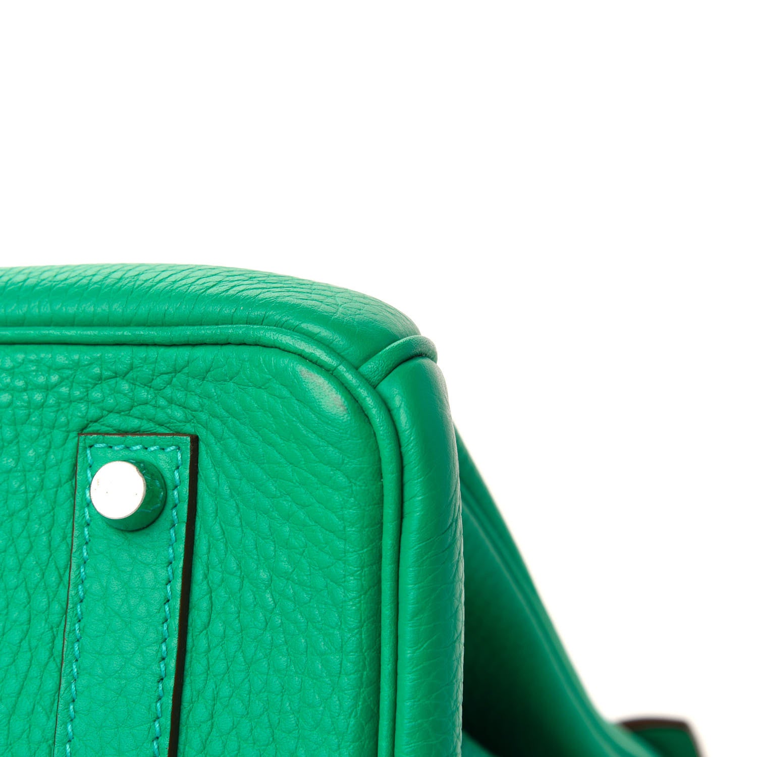 Hermes Taurillon Clemence Birkin 35 Menthe 9 of 14