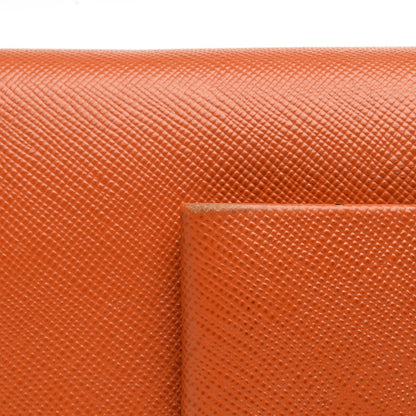 Prada Saffiano Bow Continental Wallet Papaya 8 of 12