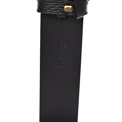 Gucci Textured Calfskin Double G 40mm Belt 80 32 Black 6 of 6
