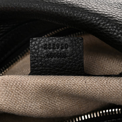 Gucci Pebbled Calfskin Large Icon Bit Hobo Black 7 of 11