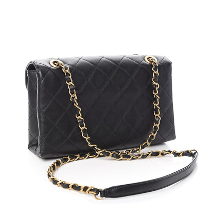 Chanel Calfskin Quilted Enchained Flap Black 3 of 15
