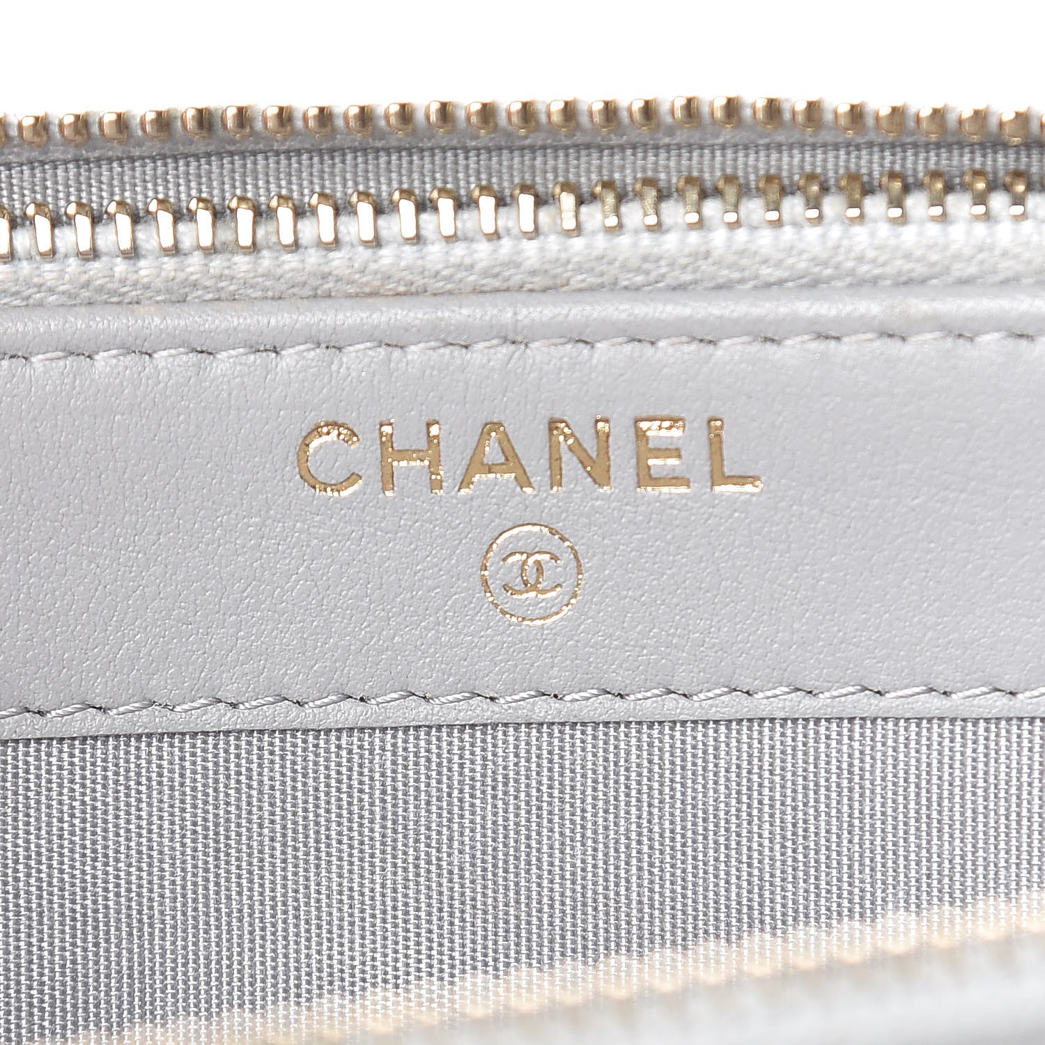 Chanel Caviar Quilted Small Boy Clutch With Chain Grey 8 of 14