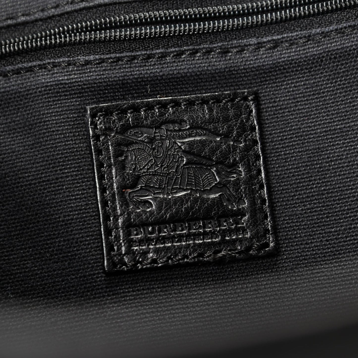 Grainy Calfskin Messenger Bag Black