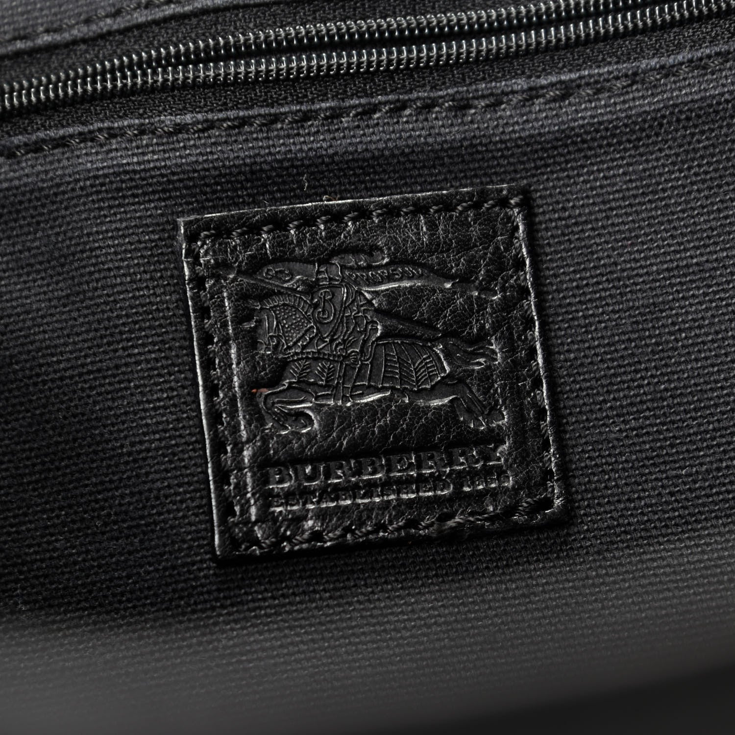 Burberry Grainy Calfskin Messenger Bag Black 8 of 10