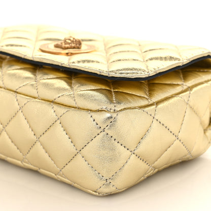 Versace Metallic Nappa Quilted Small Medusa Chain Crossbody Gold 9 of 9