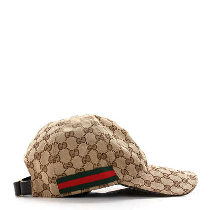 Gucci Monogram Web Baseball Hat M Beige Cocoa 5 of 11
