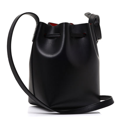 Mansur Gavriel Vegetable Tanned Calfskin Mini Mini Bucket Bag Black Flamma 3 of 10