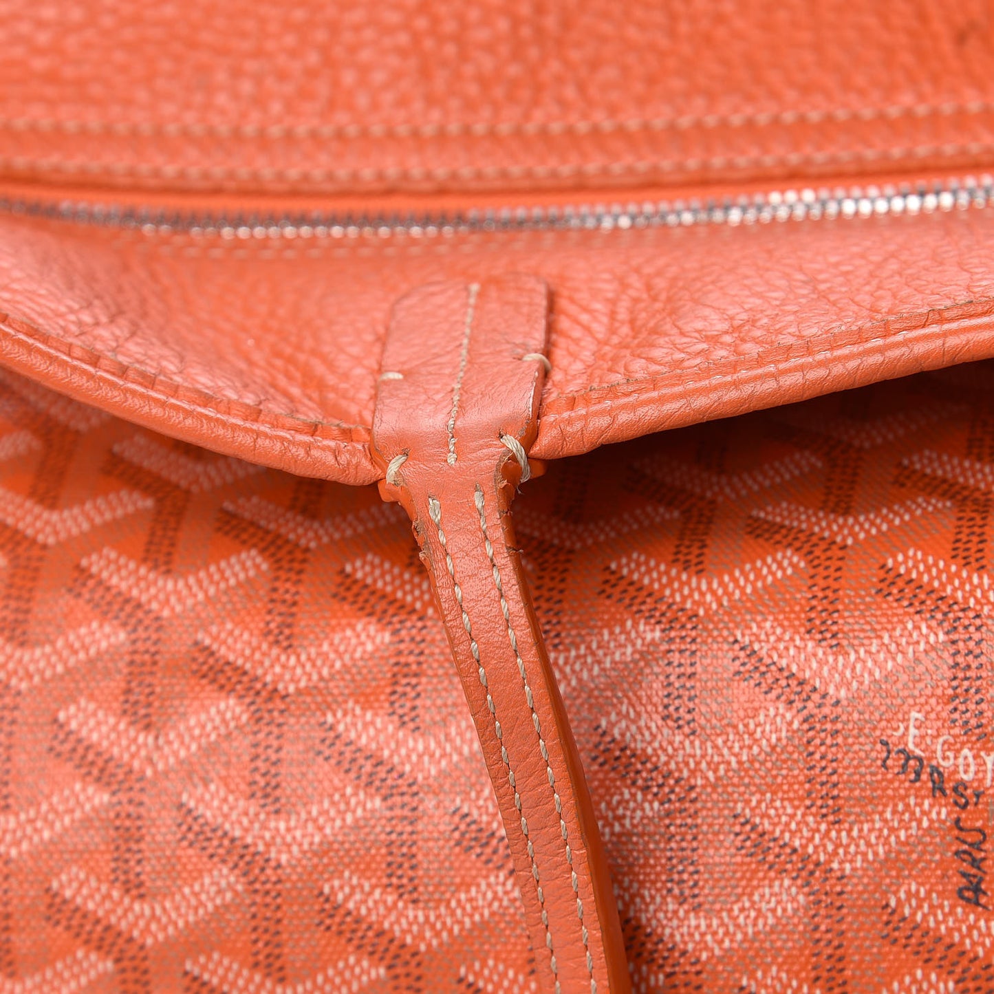 Goyardine Sac Hardy Pet Carrier PM Orange