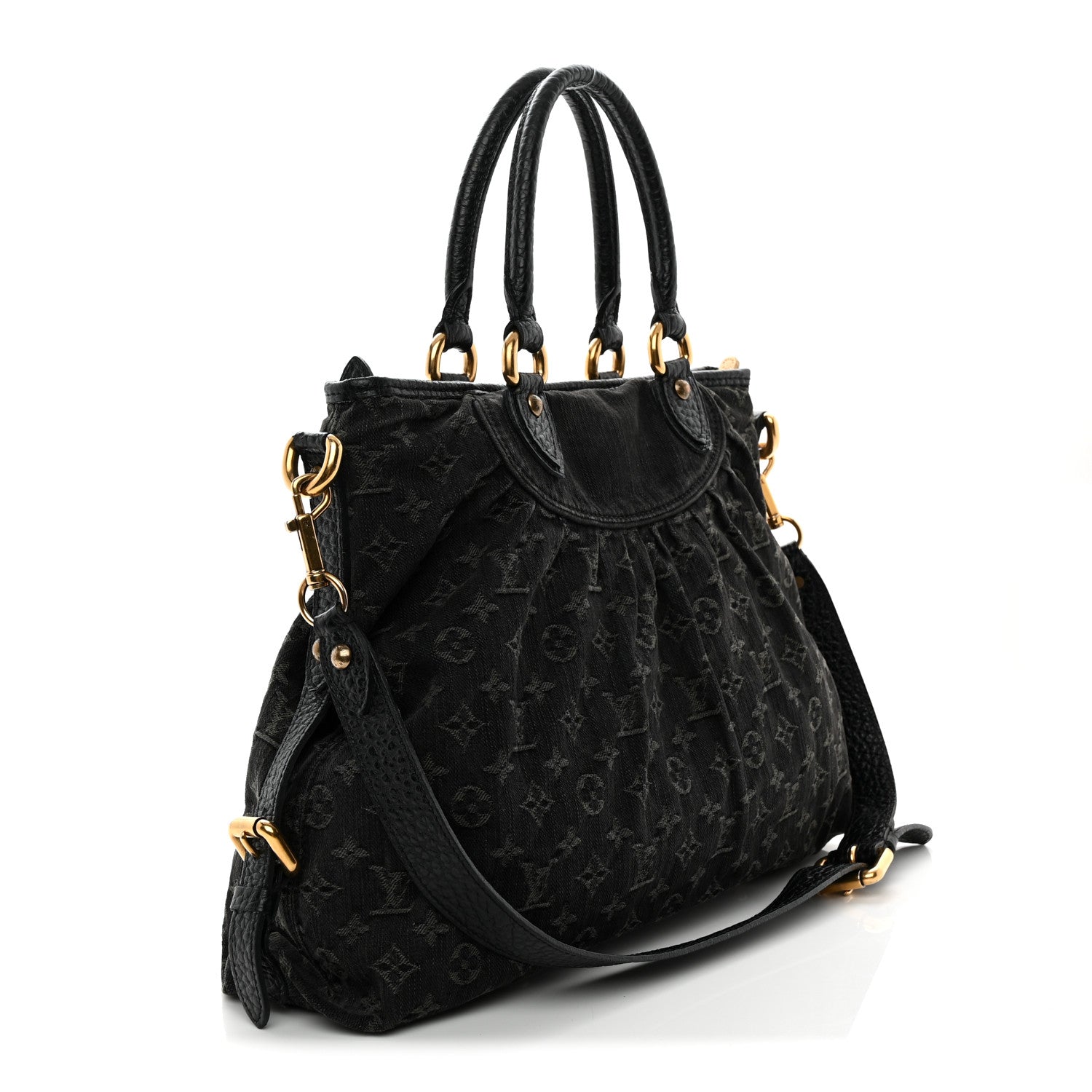Louis Vuitton Denim Neo Cabby MM Black 3 of 11
