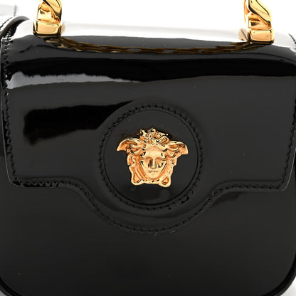 Versace Patent Mini La Medusa Bag Black 7 of 9
