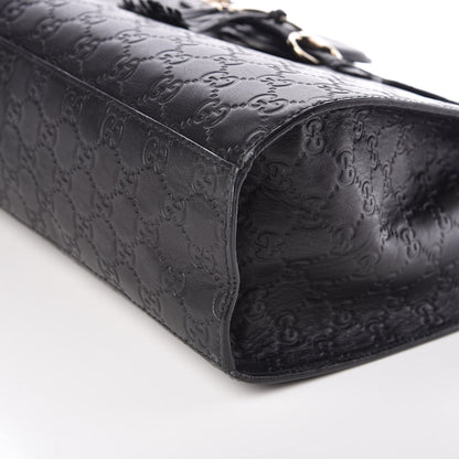 Gucci Guccissima Large Emily Chain Shoulder Bag Black 13 of 13