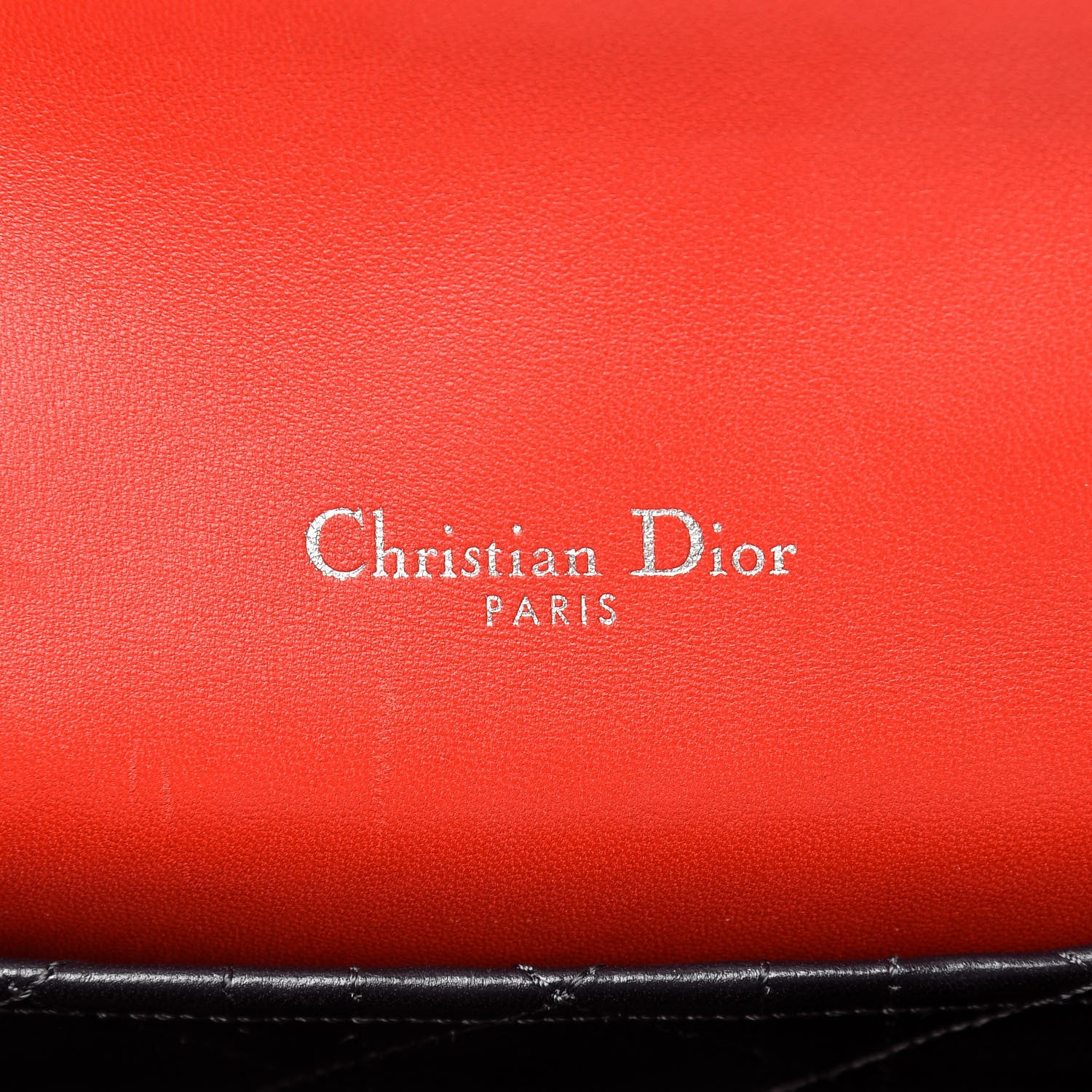 Christian Dior Lambskin Cannage Large Miss Dior Flap Vermillion 6 of 20