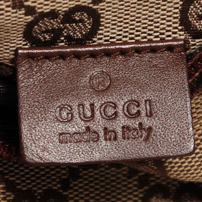 Gucci GG Monogram Web Double Pocket Belt Bag Brown 7 of 8