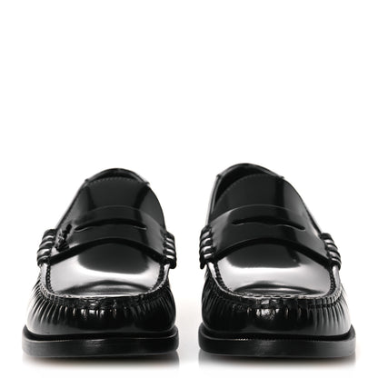 Saint Laurent Magnum Lux Calfskin Le Loafer 15 Moccasins 38 Black 3 of 11