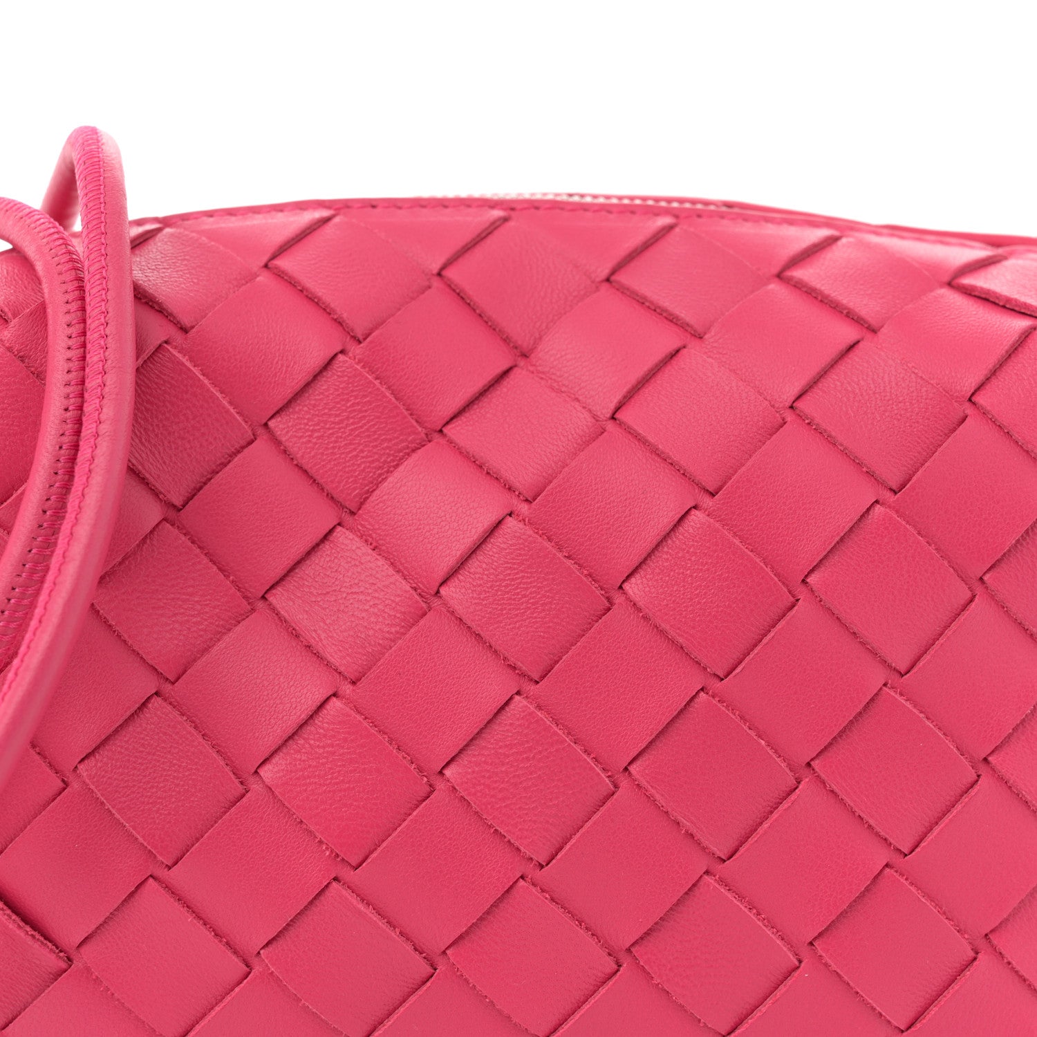 Bottega Veneta Nappa Intrecciato Mini Loop Camera Bag Cranberry 7 of 9