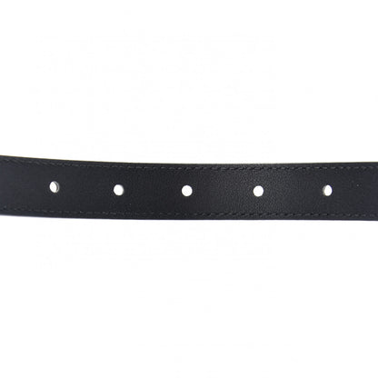 Gucci Moon Calfskin Pearl Double G 20mm Belt 80 32 Black Cream 4 of 5