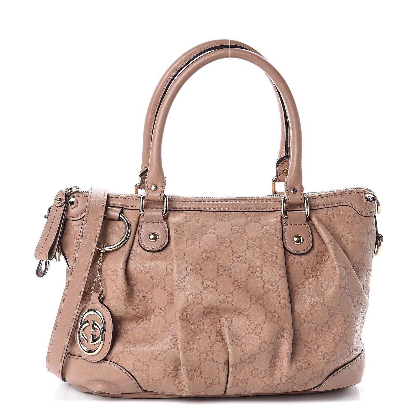 Guccissima Medium Sukey Top Handle Bag Dusty Rose